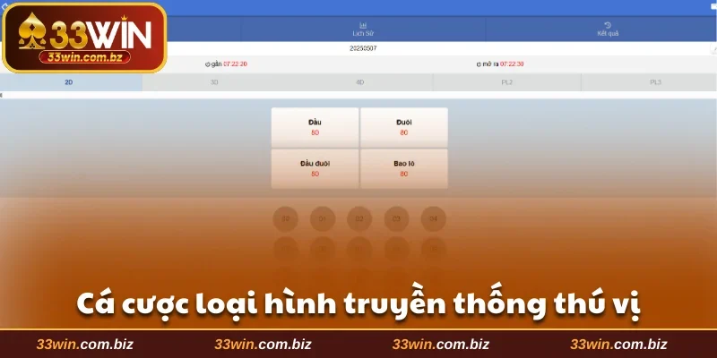 Cá cược loại hình truyền thống thú vị