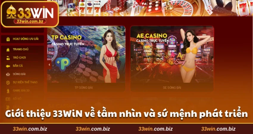 Giới thiệu 33WIN về tầm nhìn và sứ mệnh phát triển