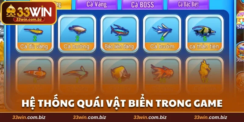 Giới thiệu quái vật biển trong Bắn Cá 5 Sao