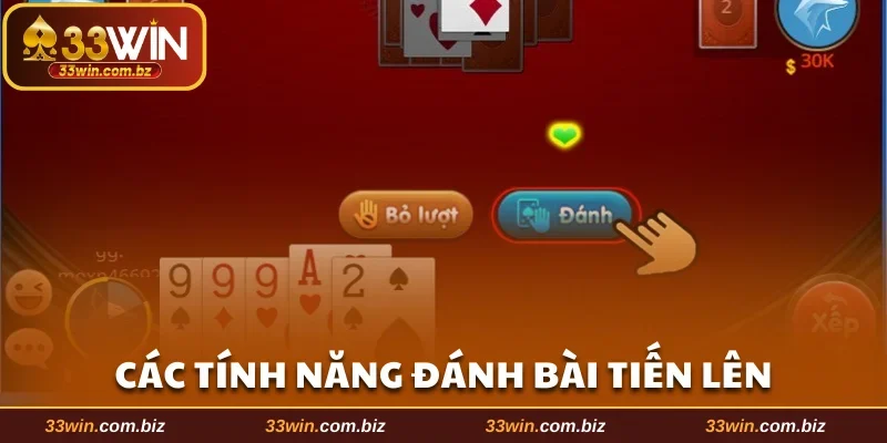 Khám phá các tính năng đánh bài Tiến lên