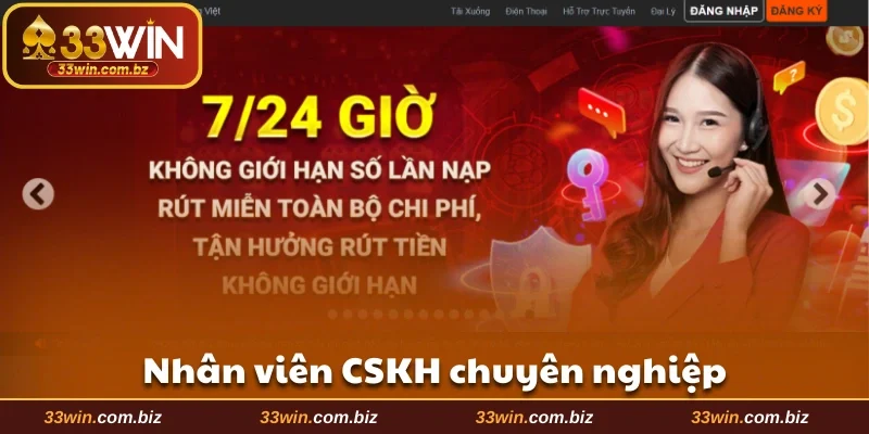Nhân viên CSKH chuyên nghiệp
